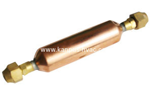 Refrigerator copper Filter Drier with brass nuts, (refrigeration filter drier, drier filter)