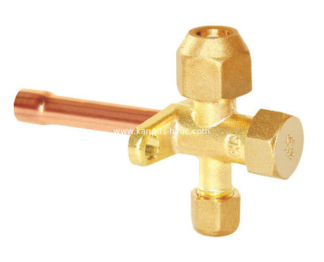 Air Conditioner Service Valve, split brass valve, A/C valve, HVAC/R part, refrigeration brass valve