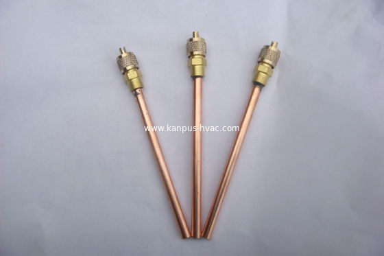 Refrigeration copper access valve, charging valve, HVAC valve 1/4", refrigeration valve