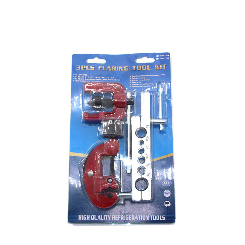 3PC Flaring Tool Kit CT-8010, (HVAC/R tool, refrigeration tool, hand tool, pipe tool)