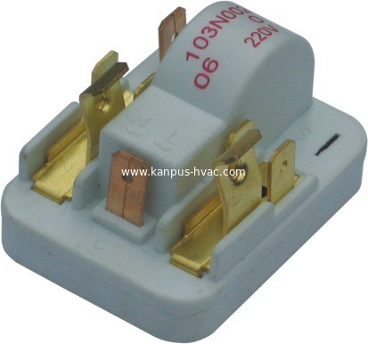 Refrigerator white PP1100 relay A-006 (compressor parts, A/C spare parts, HVAC/R relay)
