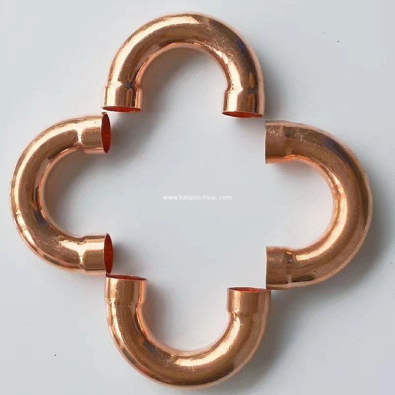 Copper U bend, (copper fitting, U bend, return bend, HVAC/R pipe fitting)