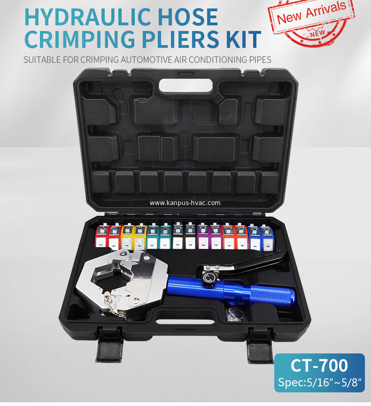 Hydraulic Hose Crimping Pliers Kit CT-700, (HVAC/R tool, hand tool, refrigeration tool)