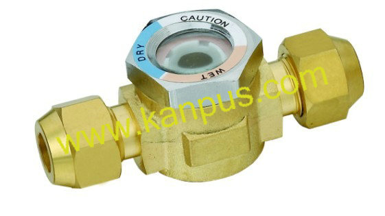 Refrigeration flare type sight glass (moisture indicator, HVAC/R part)